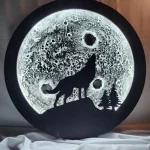 3D Moon Light (Wolf)