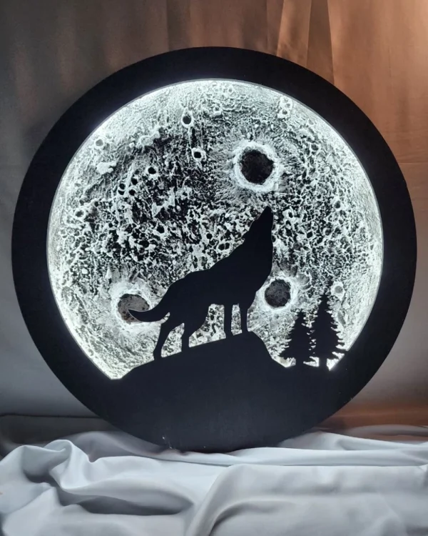 3D Moon Light (Wolf)